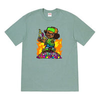 Supreme SS19 Molotov Kids DarkSage Tee 'Blue Grey' SUP-SS19-719
