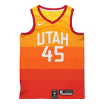 Nike NBA City limited SW Fan Edition 19-20 Season Utah Jazz 4 No. 5 Basketball Jersey/Vest Orange AJ4648-728