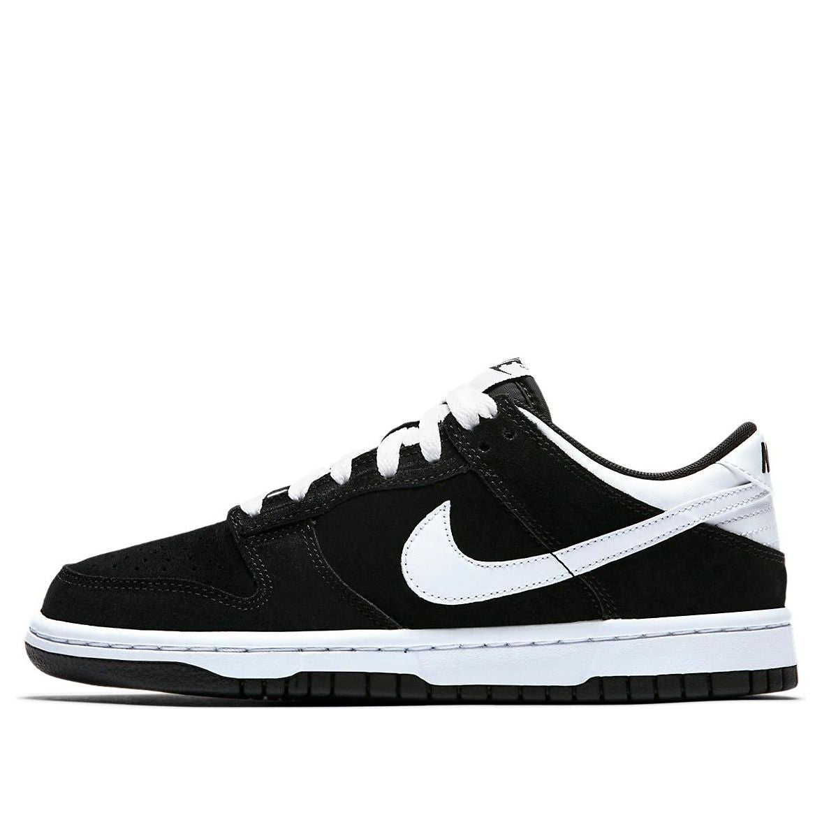 (GS) Nike Dunk Low 'Black White Swoosh' 310569-020
