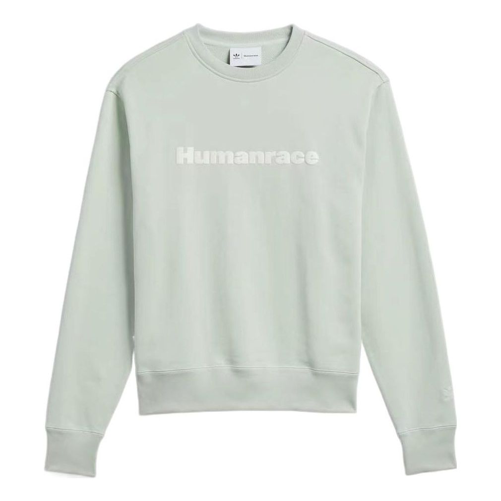 adidas x Pharrell Humanrace Logo Sweatshirt 'Green' HS4829