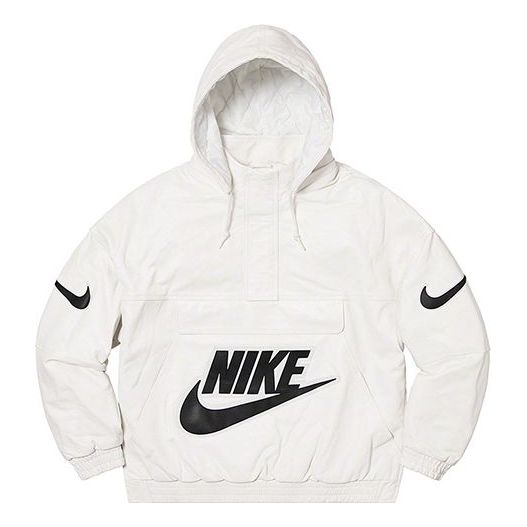 Supreme x Nike Leather Anorak 'White' SUP-FW19-10726