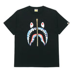 A Bathing Ape Shark Face Half Zip T-Shirt 'Black' BAPE19SS-009