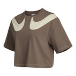 (WMNS) Nike AS W Nike Sportswear SWSH GX MOD CROP SS T IRONSTONE DD5591-004