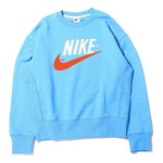 Men's Nike Sportswear Solid Color Large Logo Casual Round Neck Pullover Blue DO8892-412