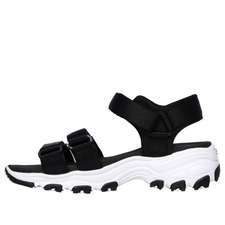 (WMNS) Skechers D'Lites Sandals Black 31514-BLK