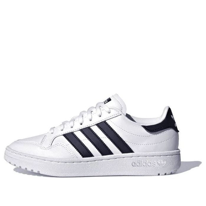 (GS) adidas originals Team Court J 'White Black' EF6815