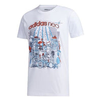 adidas neo M Faves Tee Sports Short Sleeve White FP7295