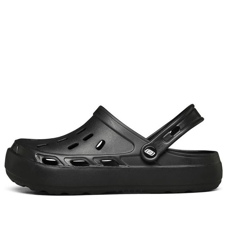 Skechers Swifters Minimalistic Cozy Sports Slippers Pure Black 243041-BBK