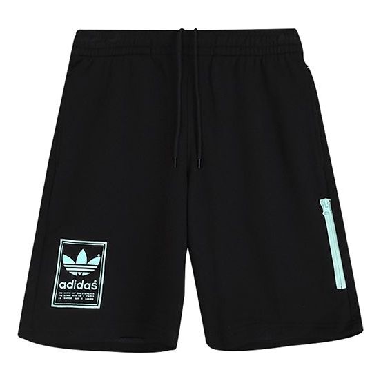 adidas originals Contrasting Colors Zipper Shorts Black DN8025