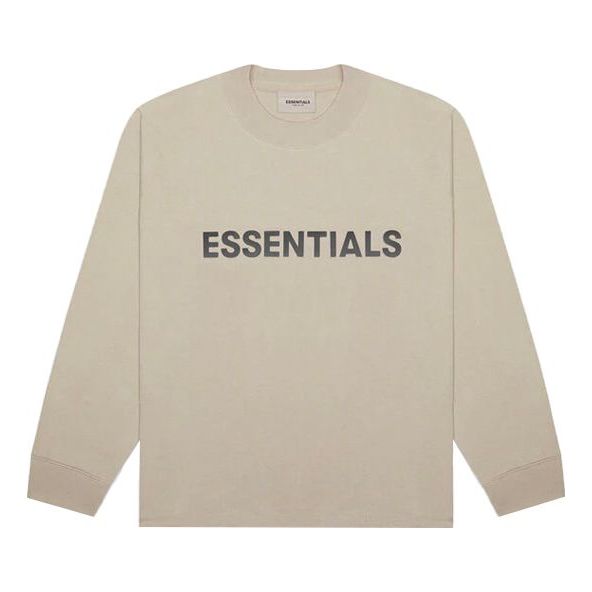 Fear of God Essentials SS20 Boxy Long Sleeve T-Shirt 'Tan' FOG-SS20-409