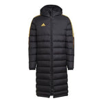 Men's adidas Small Logo Mid-Length Hooded Down Jacket Black H38731