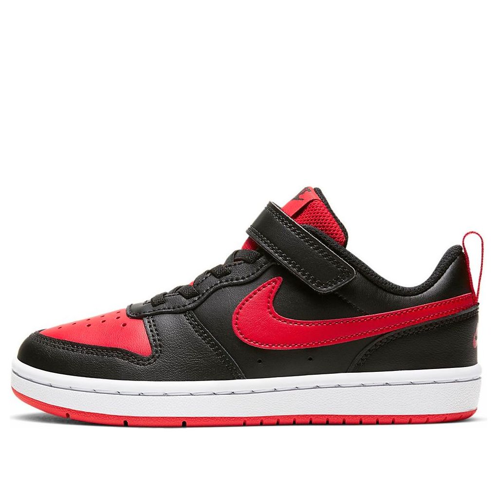 (PS) Nike Court Borough Low 2Velcro 'Bred' BQ5451-007