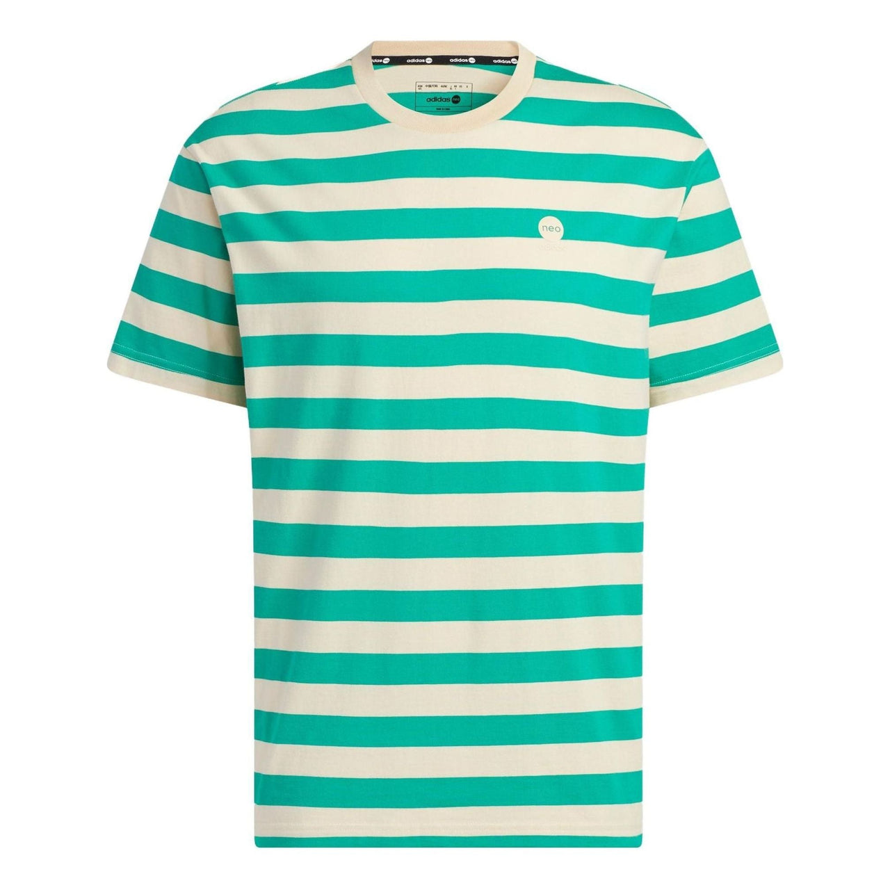 adidas Neo Essentials YD T-Shirts 'Green White' IA4978