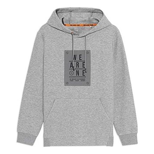Li-Ning Wade Series Alphabet Printing Pullover Hoodie 'Grey' AWDS193-4