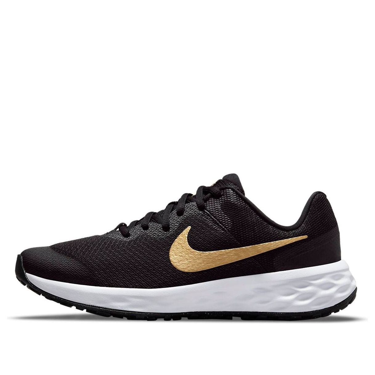 (GS) Nike Revolution 6 'Black Metallic Gold' DD1096-002