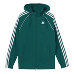 Men's adidas originals Logo Colorblock Stripe Sports Jacket Green CW1311