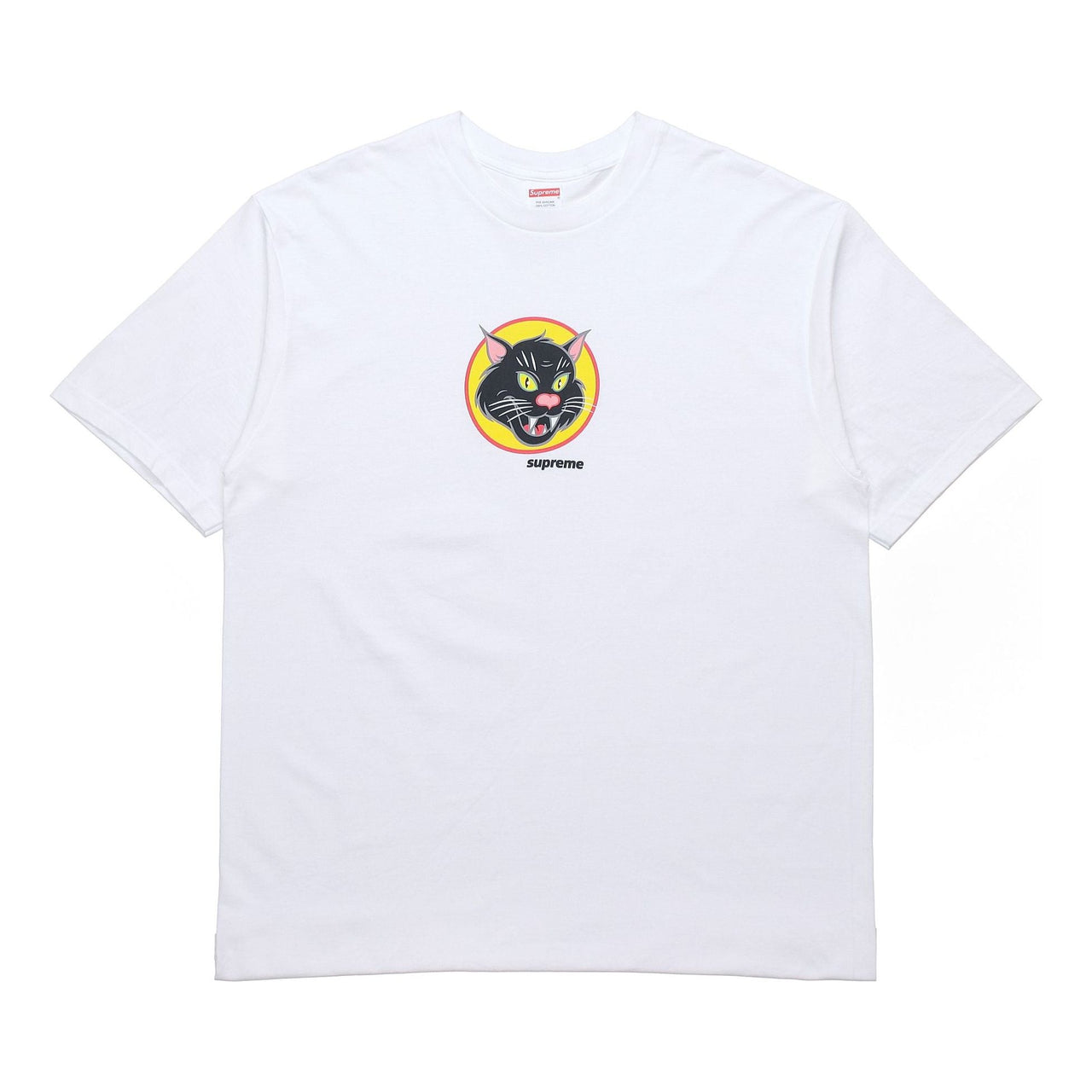 Supreme SS20 Week 1 Black Cat Tee Short Sleeve Unisex White SUP-SS20-317