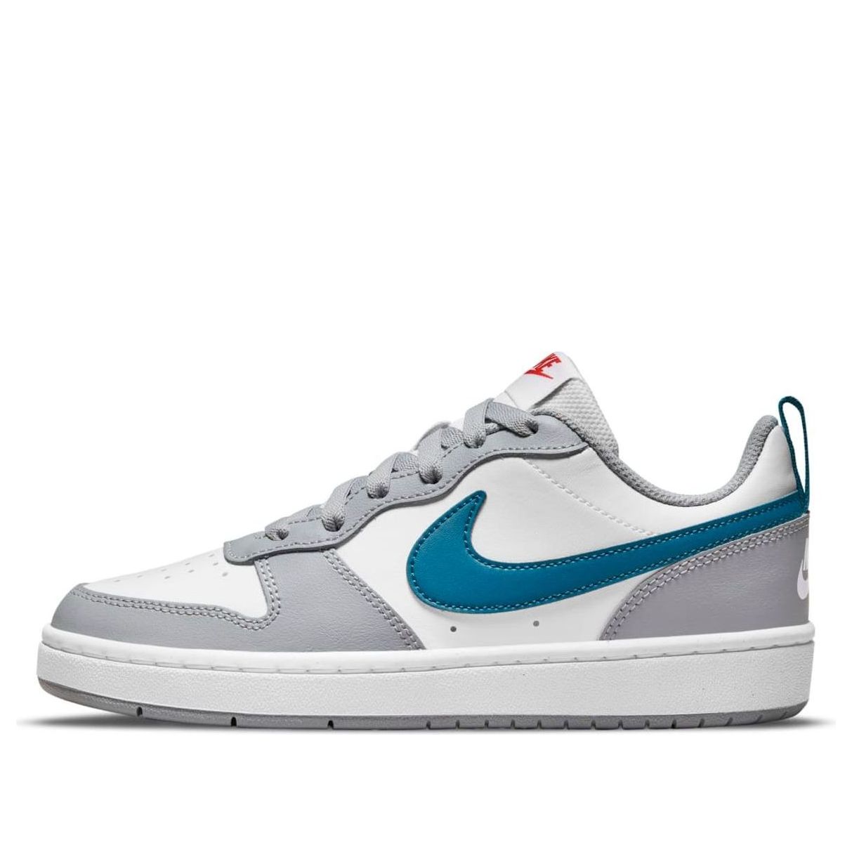(GS) Nike Court Borough Low 2 'White Light Smoke Grey Marina' BQ5448-117