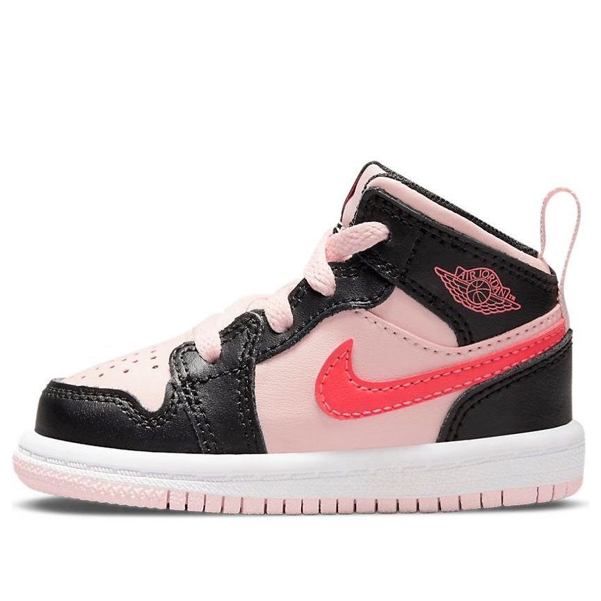 (TD) Air Jordan 1 Mid 'Black Pink Crimson' 640735-604