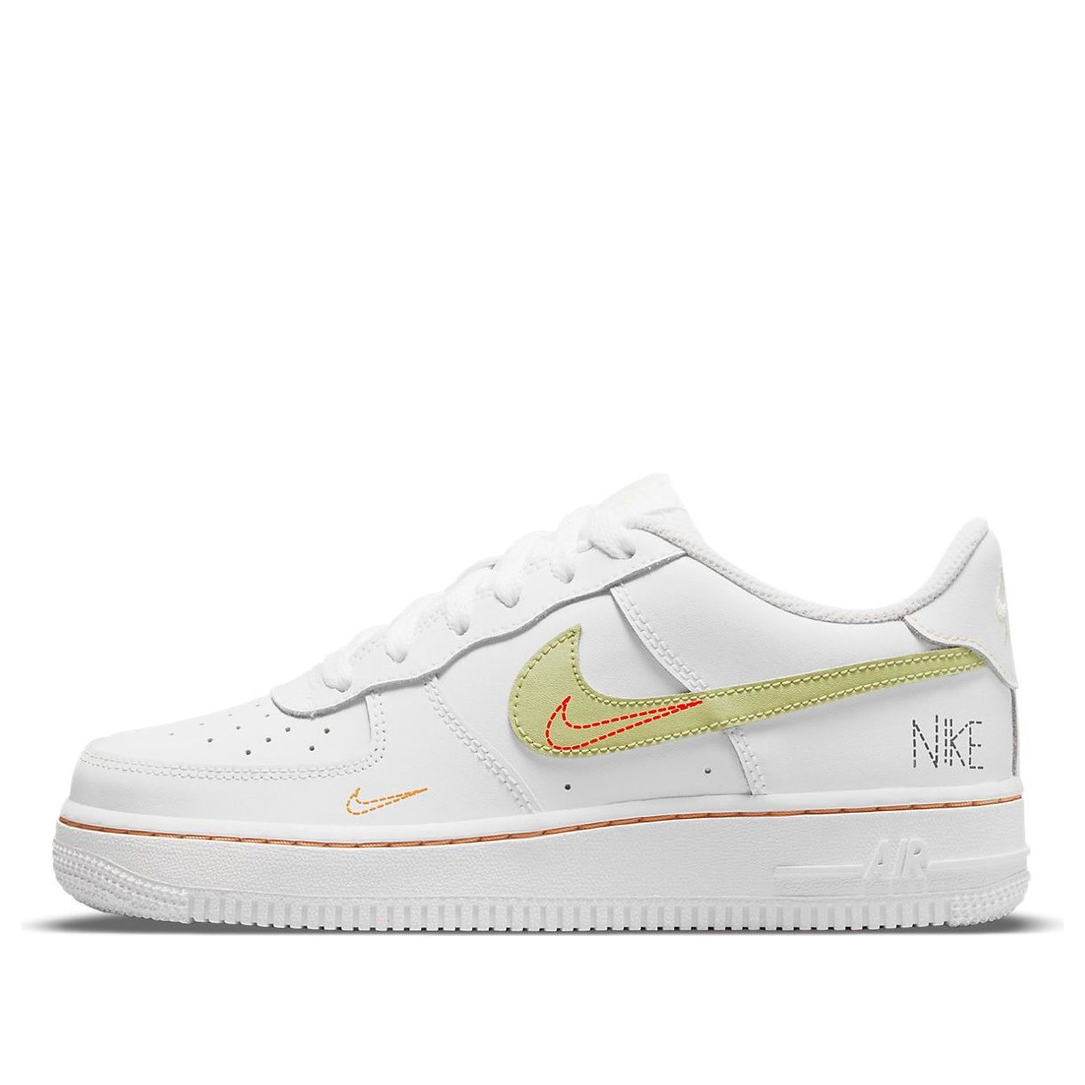 (GS) Nike Air Force 1 LV8 'White Green Orange' DN8000-100