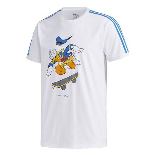 adidas neo U Dsny dd Tee Donald Duck Casual Round Neck Short Sleeve White GJ5648