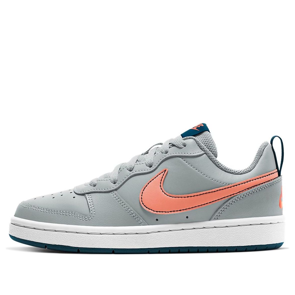 (GS) Nike Court Borough Low 2 'Grey Pink' BQ5448-009