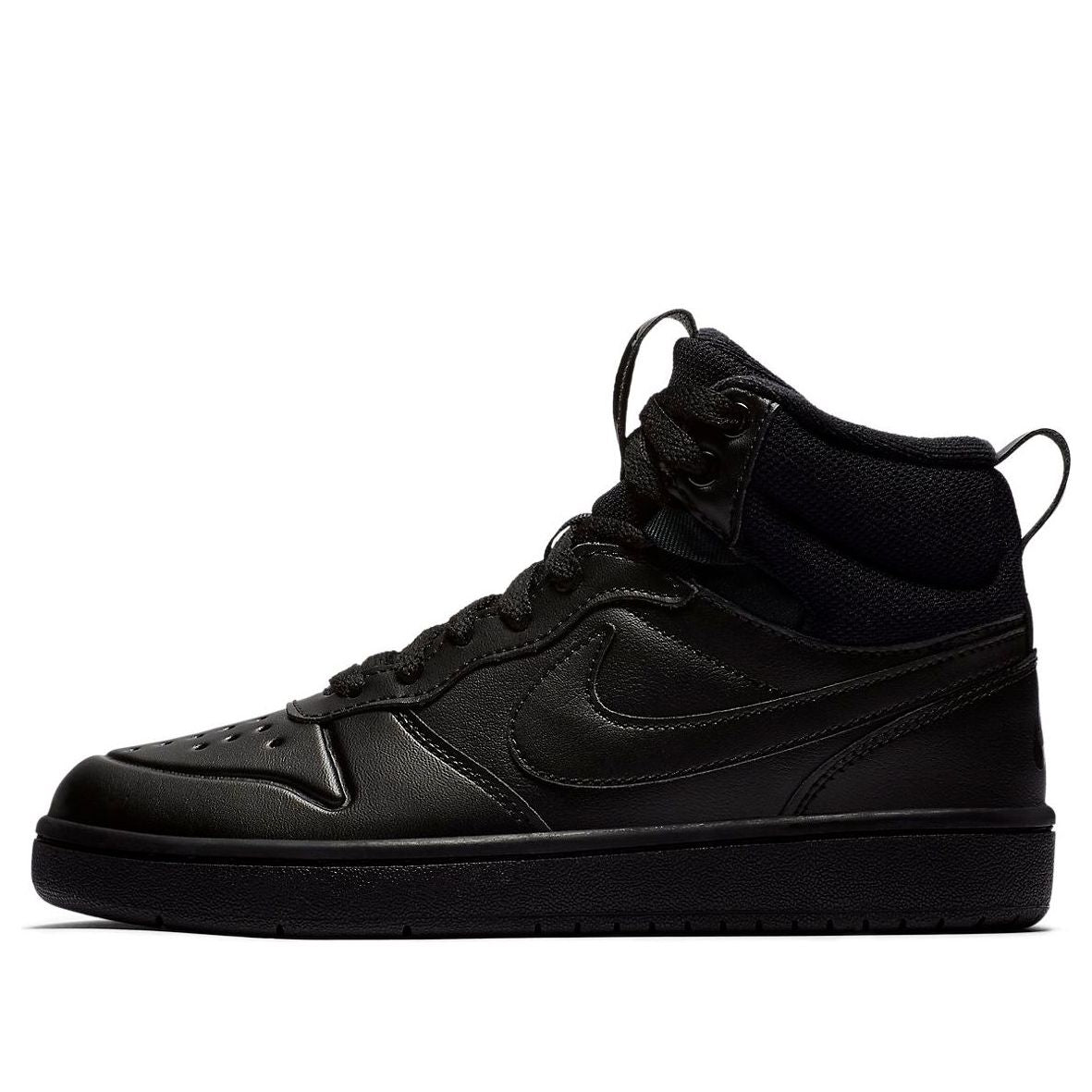 (GS) Nike Court Borough Mid 2 'Black' BQ5440-001