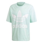 adidas originals Large Logo Printing Round Neck Short Sleeve Mint Green DH5839