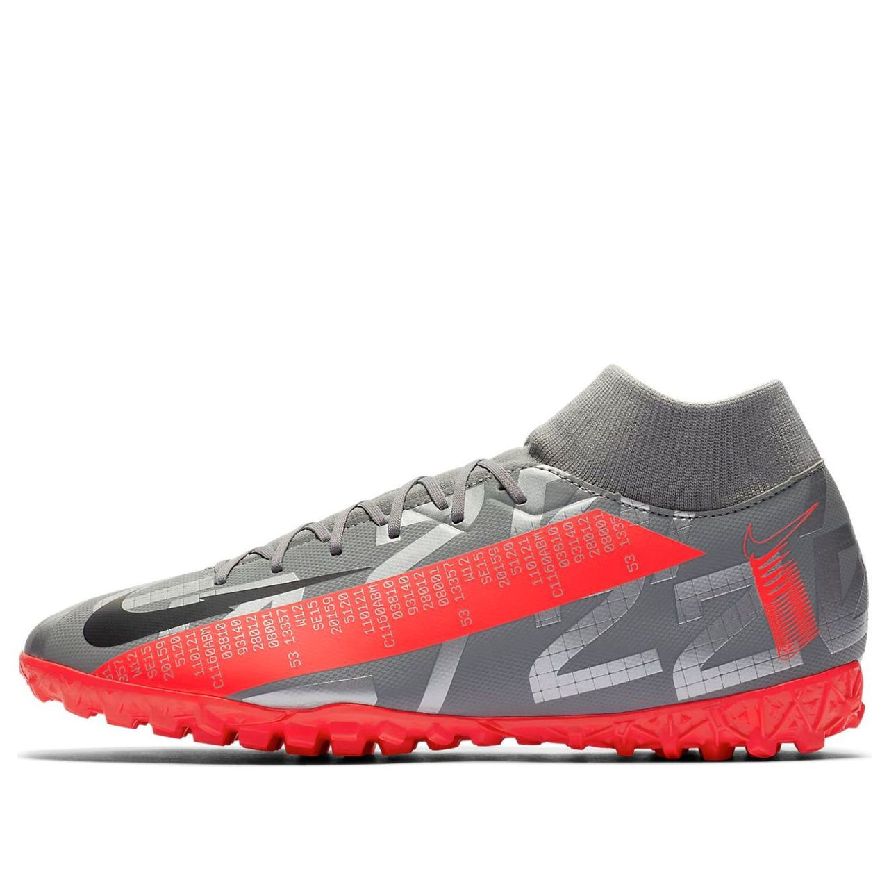Nike Mercurial Superfly 7 Academy TF Turf 'Grey Red' AT7978-906