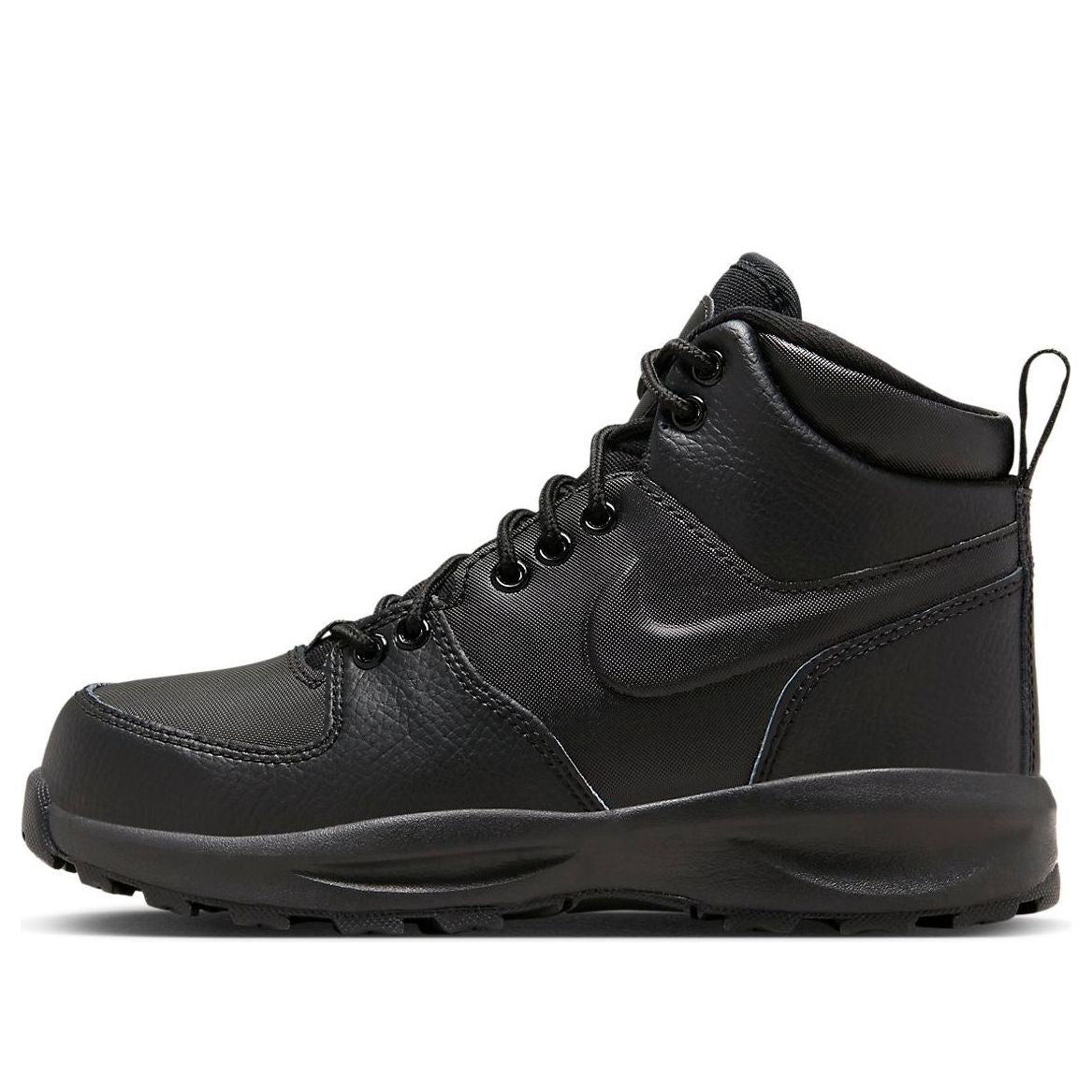 (GS) Nike Manoa Leather 'Triple Black' BQ5372-001
