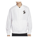 Nike Alphabet Logo Printing Woven Casual Jacket White DA0648-100