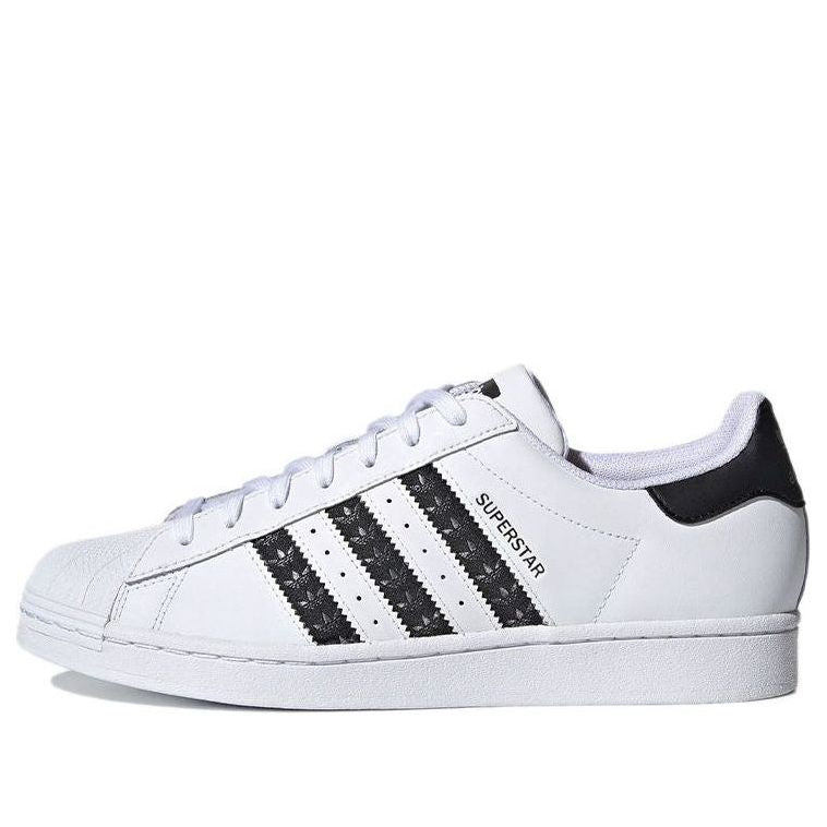 adidas Superstar 'Logo Stripes - White Black' H68101