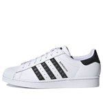 adidas Superstar 'Logo Stripes - White Black' H68101