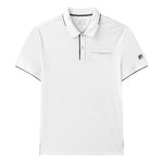 FILA Black Colorblock Logo Short Sleeve polo White F11M121120F-WT