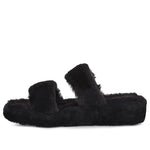 (WMNS) UGG Fuzz Yeah Black Sandals 1104662-BLK