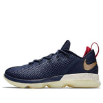 Nike LeBron 14 Low 'Midnight Navy University Red Metallic Gold' 878635-400