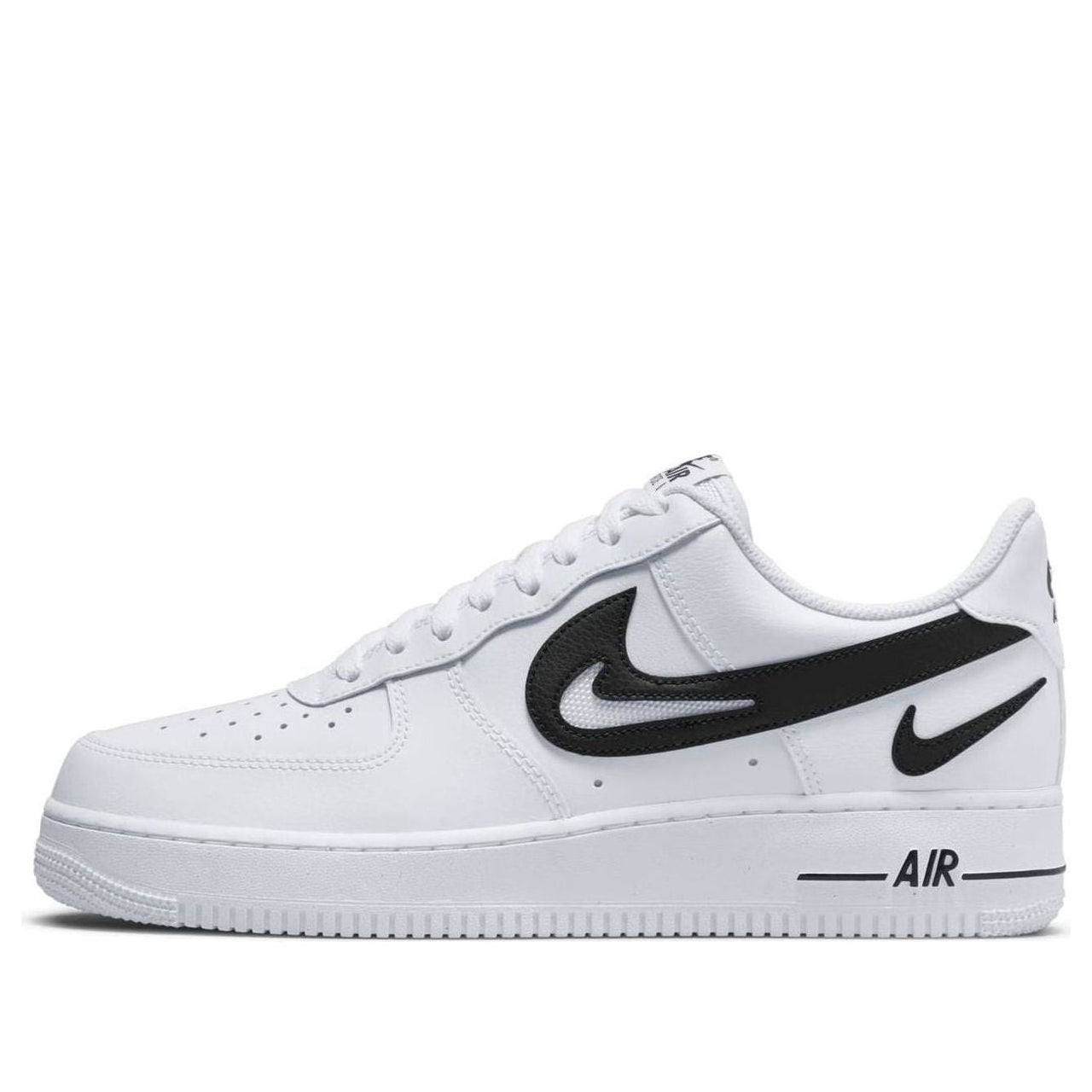Nike Air Force 1 '07 'Cut Out Swoosh - White Black' DR0143-101