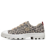 (WMNS) Skechers Roadies Low-Top Canvas Shoe Leopard/Grey 155115-LPD
