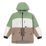 (WMNS) Vans Colorblock Hoody Jacket 'Green Brown White' VN000F2RYEH