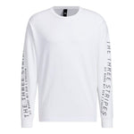 Men's adidas Minimalistic Alphabet Printing Casual Pullover White HM2695