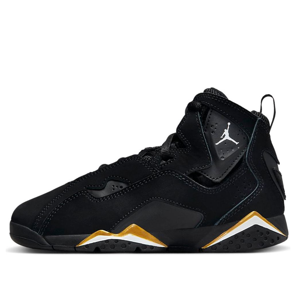 (PS) Air Jordan True Flight 'Black Metallic Gold White' 343796-017