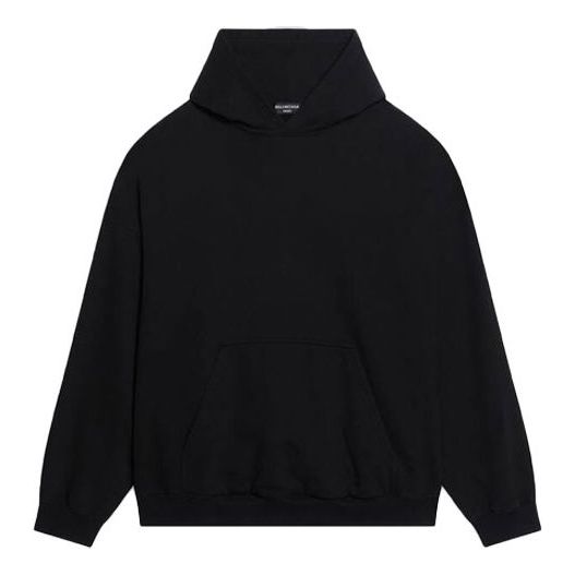 Balenciaga Worldwide Logo Popover Hoodie 'Black Yellow' 674986TLVA71361