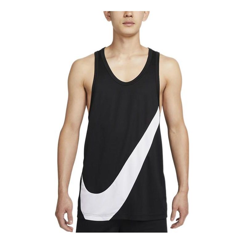 Men's Nike Big Swoosh Training Quick Dry Breathable Basketball Jersey/Vest Black DH7133-013