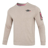 Nike Back Smiling Face Pattern Printing Round Neck Pullover Long Sleeves Hoodie Men's Grey DQ7867-040