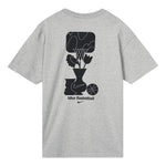 Men's Nike Loose Pattern Printing Round Neck Casual Loose Short Sleeve Dark Grey T-Shirt DQ1906-063
