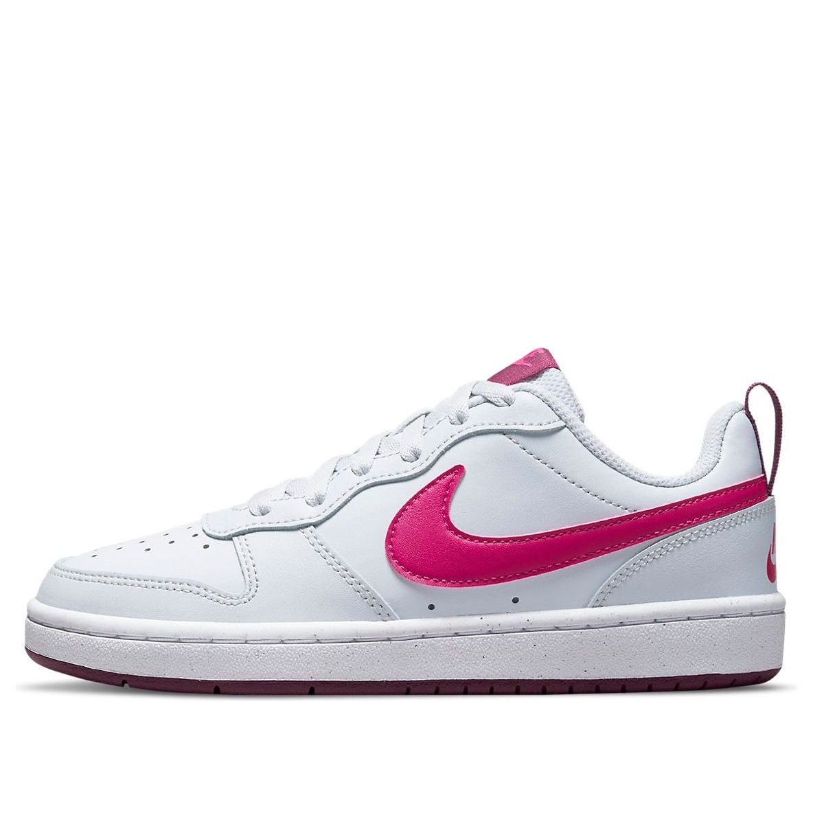 (GS) Nike Court Borough Low 2 'Pure Platinum Pink Prime' BQ5448-015