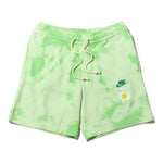 Men's Nike SportswearFrench Terry Solid Color Logo Flowers Embroidered Casual Shorts Light Green DM5017-332