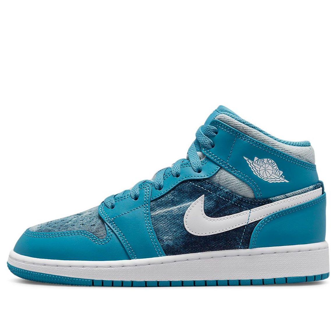 (GS) Air Jordan 1 Mid 'Washed Denim' DM8951-400