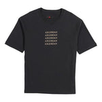 Air Jordan Embroidered Logo Athleisure Casual Sports Round Neck Short Sleeve Black AT8873-010