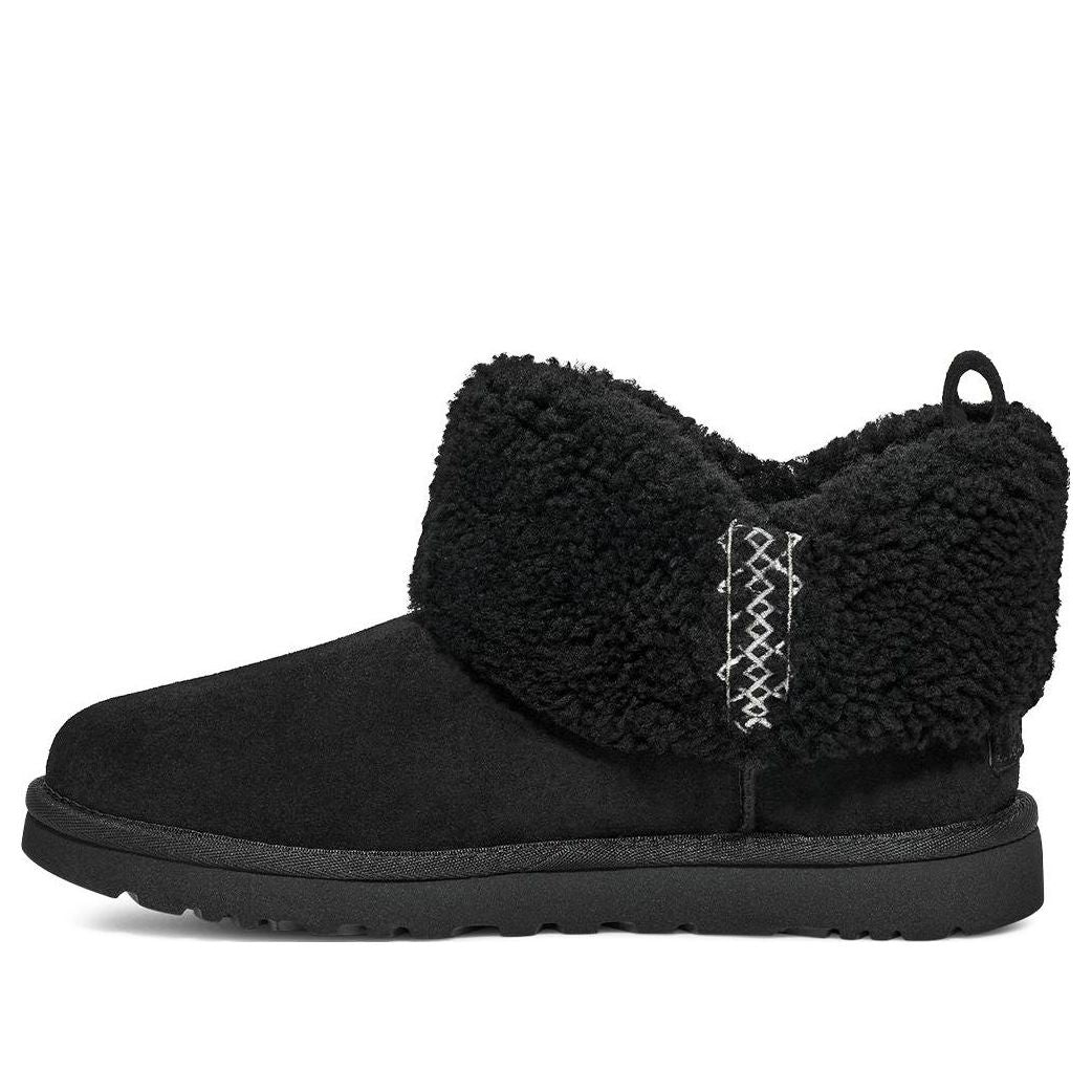 (WMNS) UGG Classic Ultra Mini Braid 'Black' 1151750-BLK